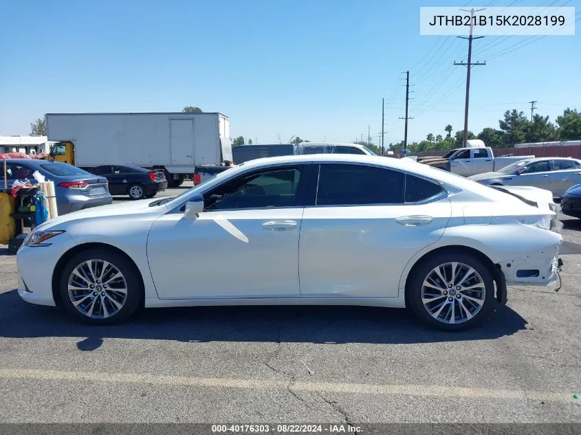 2019 Lexus Es 300H VIN: JTHB21B15K2028199 Lot: 40176303