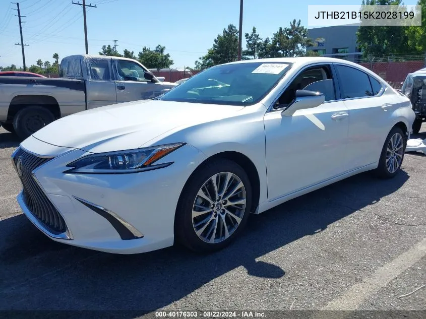 2019 Lexus Es 300H VIN: JTHB21B15K2028199 Lot: 40176303