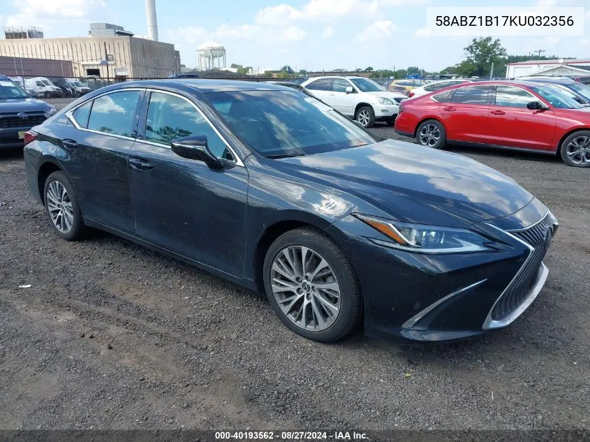 2019 Lexus Es 350 VIN: 58ABZ1B17KU032356 Lot: 40193562