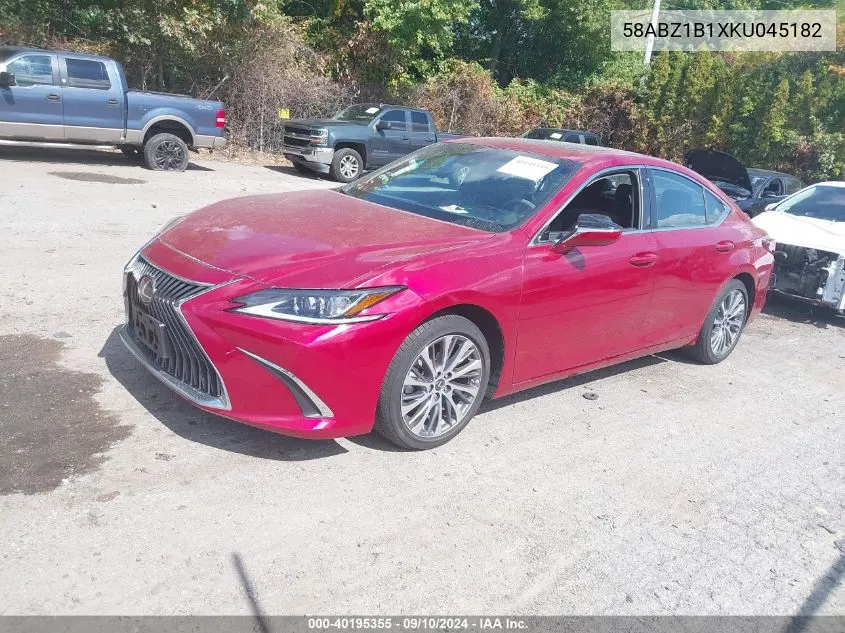 2019 Lexus Es 350 VIN: 58ABZ1B1XKU045182 Lot: 40195355