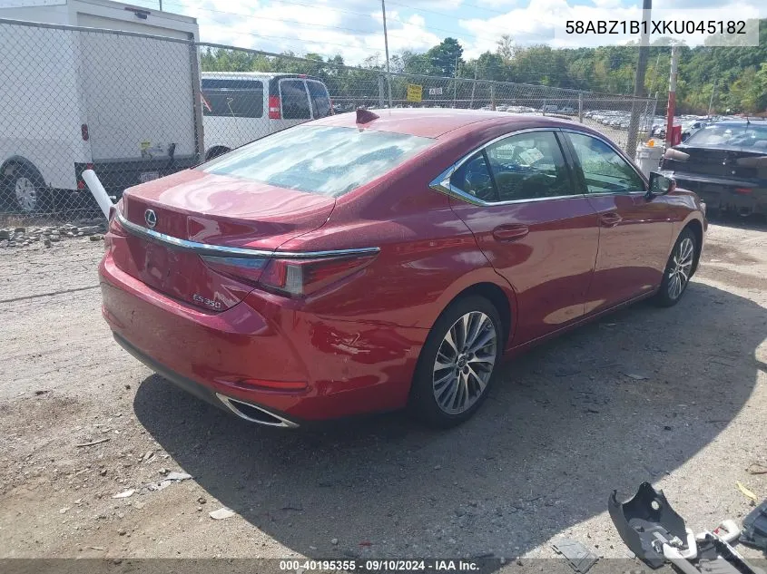 58ABZ1B1XKU045182 2019 Lexus Es 350