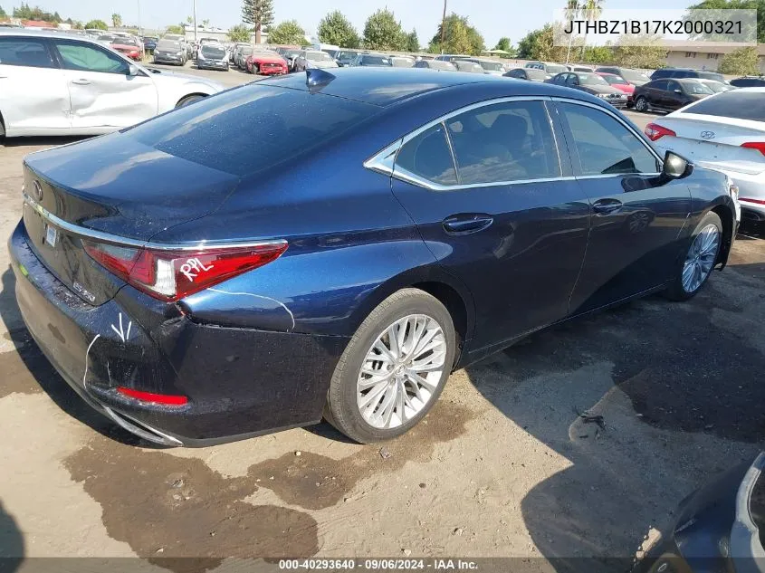 2019 Lexus Es 350 VIN: JTHBZ1B17K2000321 Lot: 40293640