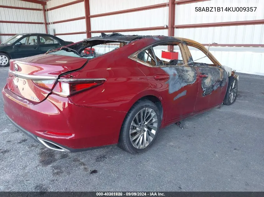 2019 Lexus Es 350 Luxury VIN: 58ABZ1B14KU009357 Lot: 40301820