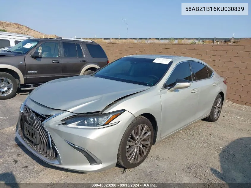 2019 Lexus Es 350 VIN: 58ABZ1B16KU030839 Lot: 40323288