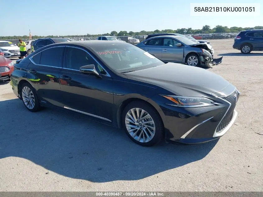 58AB21B10KU001051 2019 Lexus Es 300H Ultra Luxury