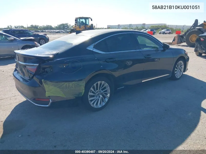 58AB21B10KU001051 2019 Lexus Es 300H Ultra Luxury