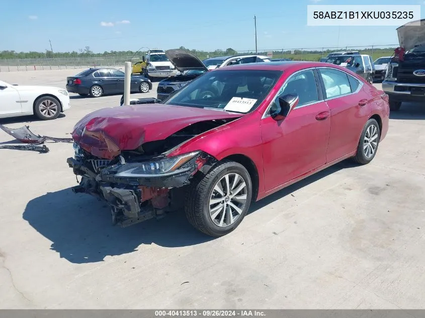 2019 Lexus Es 350 VIN: 58ABZ1B1XKU035235 Lot: 40413513