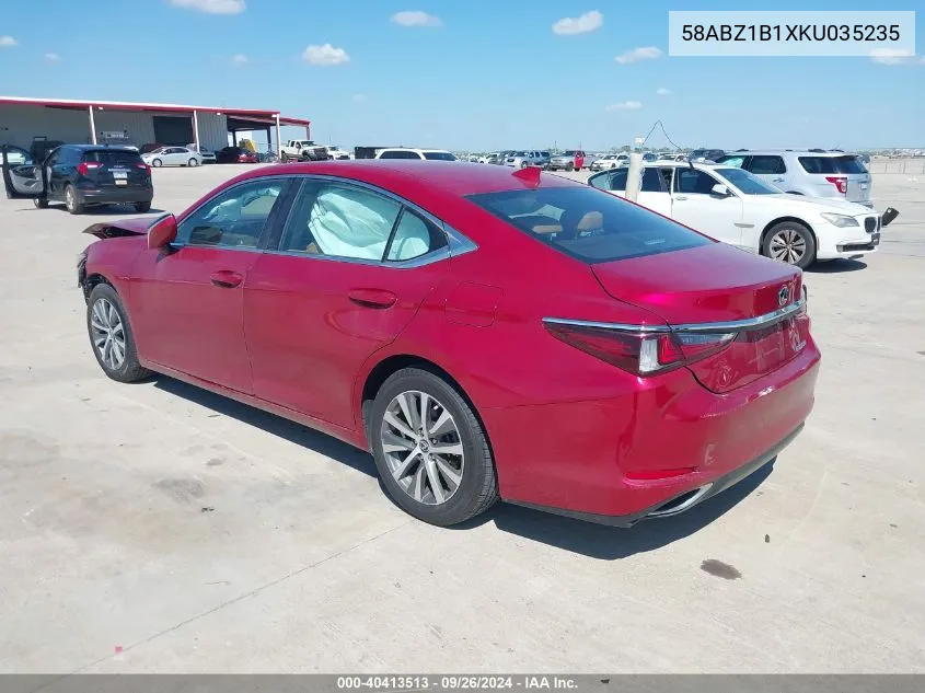 2019 Lexus Es 350 VIN: 58ABZ1B1XKU035235 Lot: 40413513