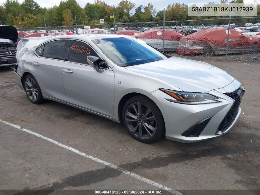 58ABZ1B18KU012939 2019 Lexus Es 350 F Sport