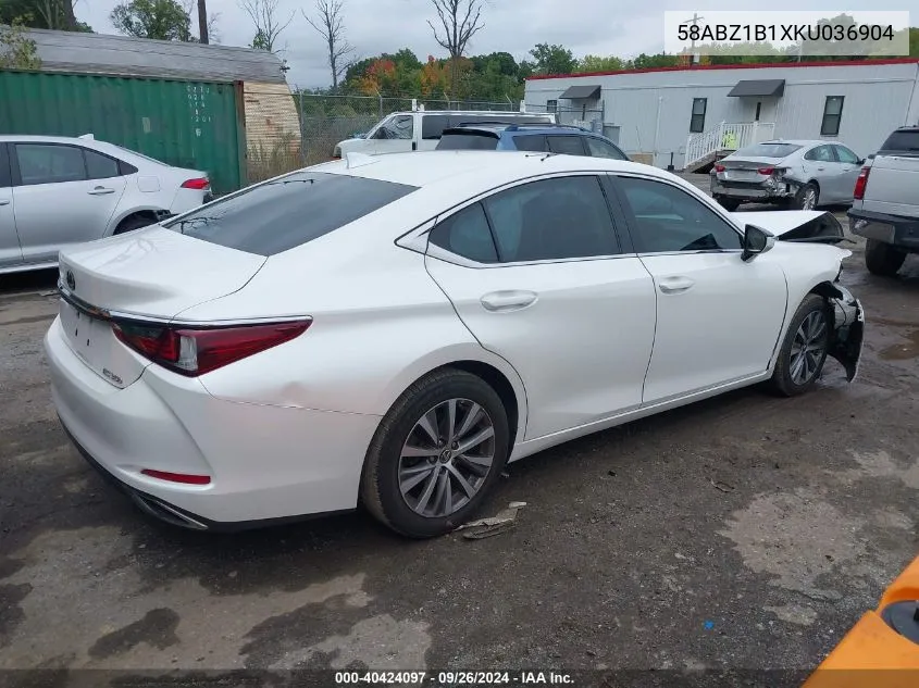 58ABZ1B1XKU036904 2019 Lexus Es 350