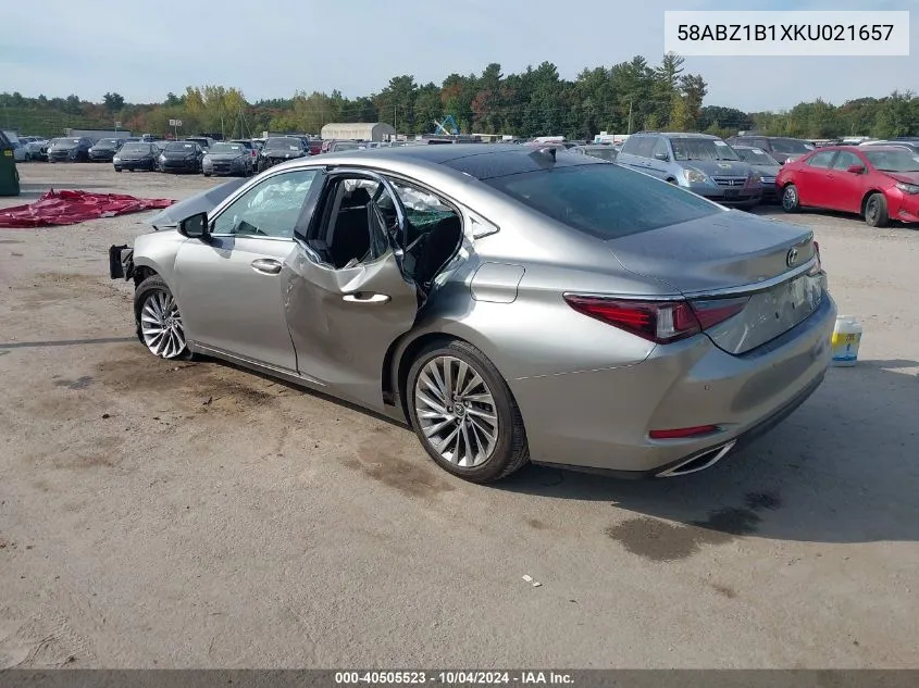 2019 Lexus Es 350 Luxury VIN: 58ABZ1B1XKU021657 Lot: 40505523