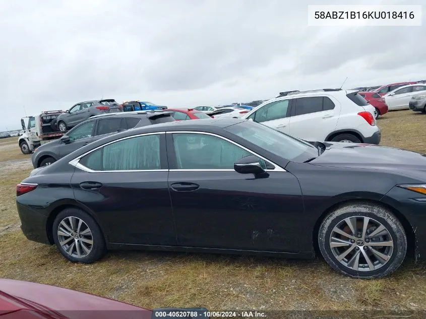 2019 Lexus Es 350 VIN: 58ABZ1B16KU018416 Lot: 40520788