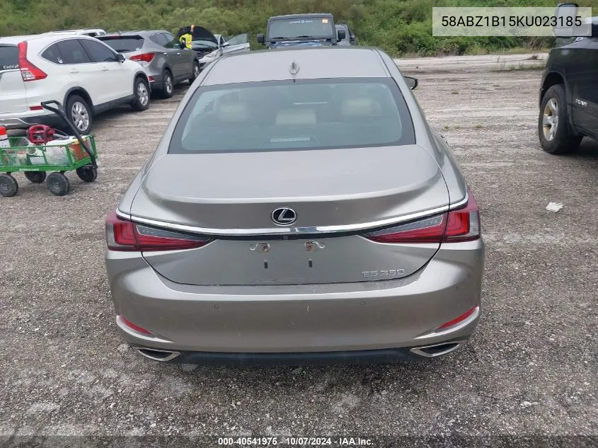 2019 Lexus Es 350 VIN: 58ABZ1B15KU023185 Lot: 40541975