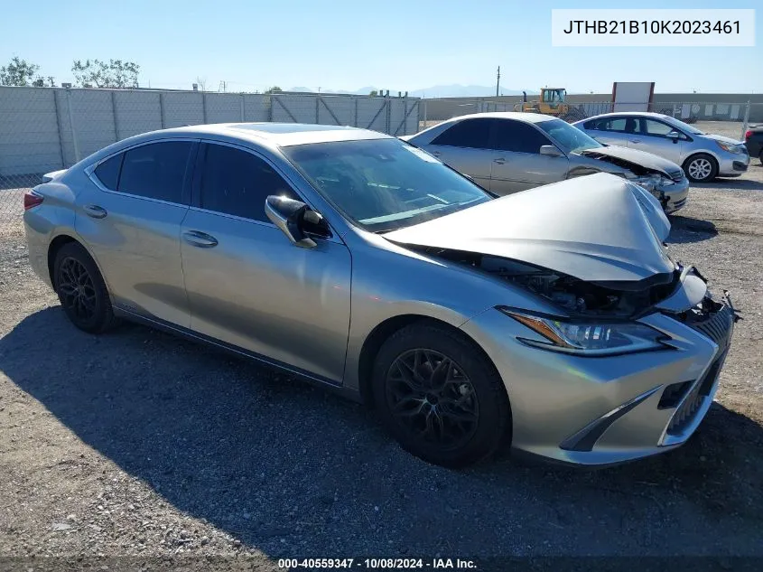 2019 Lexus Es 300H VIN: JTHB21B10K2023461 Lot: 40559347