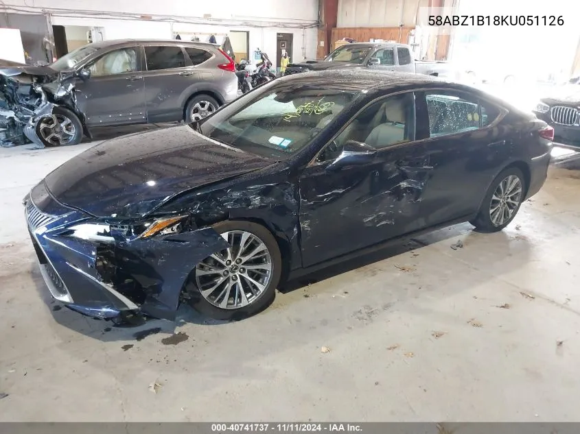 2019 Lexus Es 350 VIN: 58ABZ1B18KU051126 Lot: 40741737