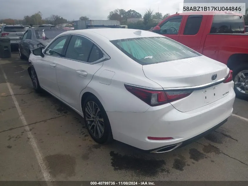 2019 Lexus Es 350 VIN: 58ABZ1B17KU044846 Lot: 40799735