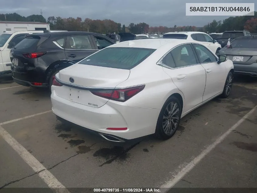 2019 Lexus Es 350 VIN: 58ABZ1B17KU044846 Lot: 40799735