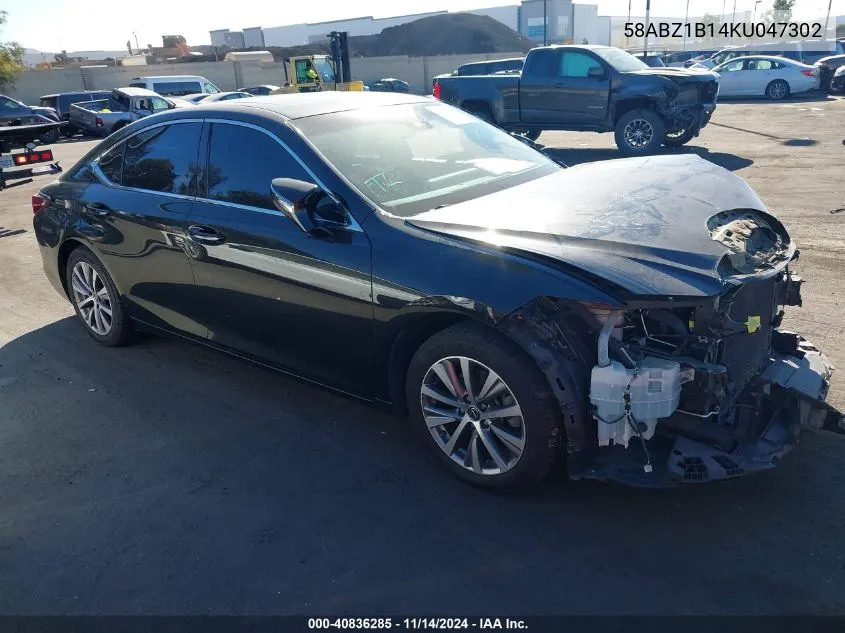 2019 Lexus Es 350 VIN: 58ABZ1B14KU047302 Lot: 40836285