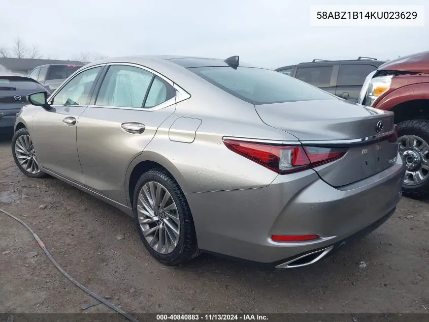 2019 Lexus Es 350 Luxury VIN: 58ABZ1B14KU023629 Lot: 40840883