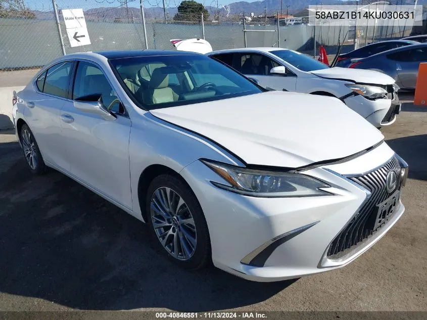 58ABZ1B14KU030631 2019 Lexus Es 350