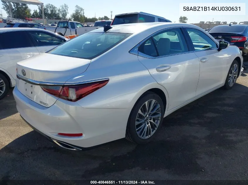 58ABZ1B14KU030631 2019 Lexus Es 350