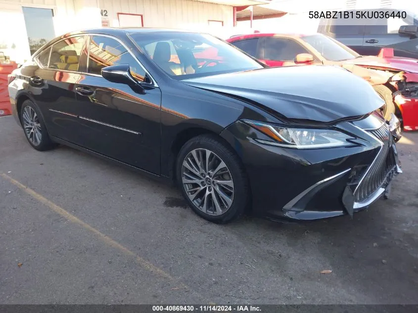 2019 Lexus Es 350 VIN: 58ABZ1B15KU036440 Lot: 40869430