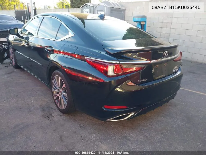 2019 Lexus Es 350 VIN: 58ABZ1B15KU036440 Lot: 40869430