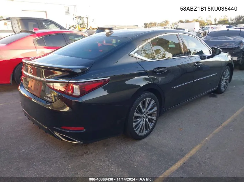 2019 Lexus Es 350 VIN: 58ABZ1B15KU036440 Lot: 40869430