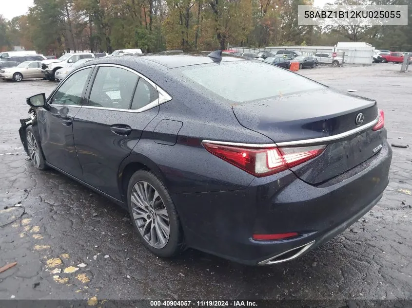 2019 Lexus Es 350 VIN: 58ABZ1B12KU025055 Lot: 40904057