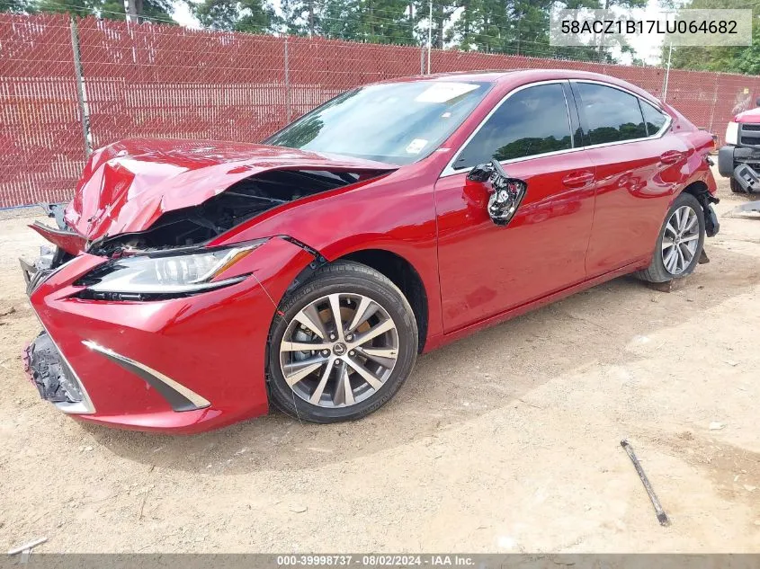 2020 Lexus Es 350 VIN: 58ACZ1B17LU064682 Lot: 39998737