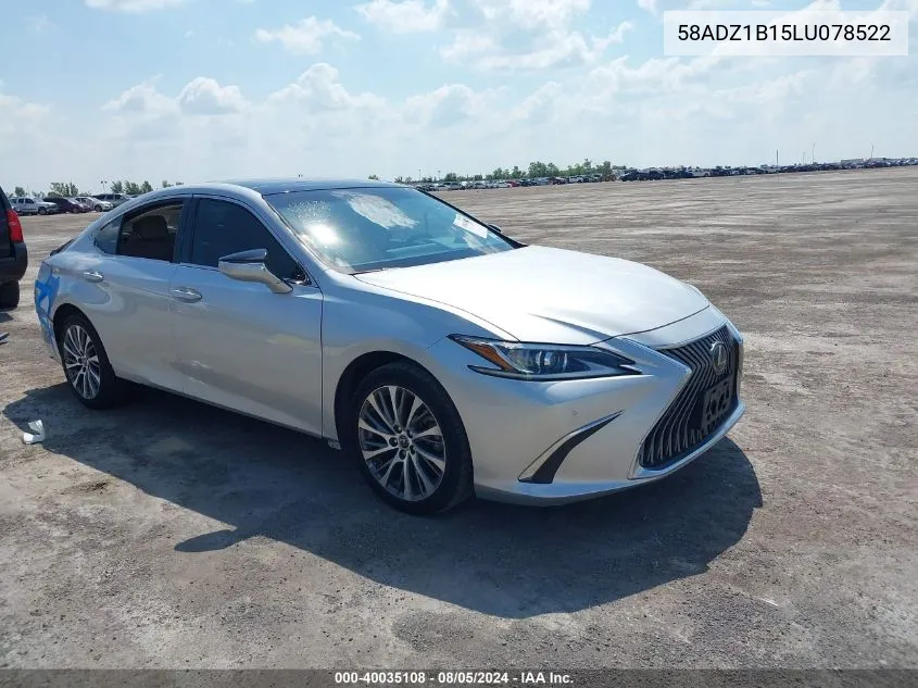 2020 Lexus Es 350 VIN: 58ADZ1B15LU078522 Lot: 40035108