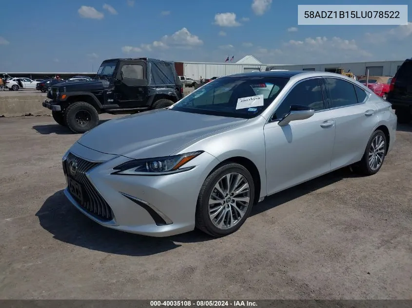 2020 Lexus Es 350 VIN: 58ADZ1B15LU078522 Lot: 40035108