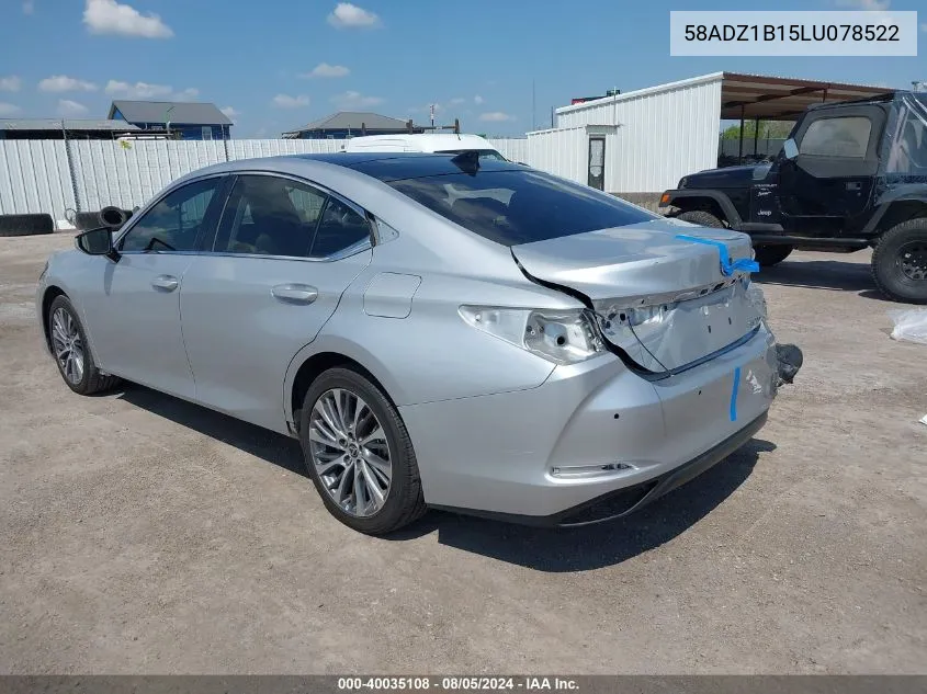 2020 Lexus Es 350 VIN: 58ADZ1B15LU078522 Lot: 40035108