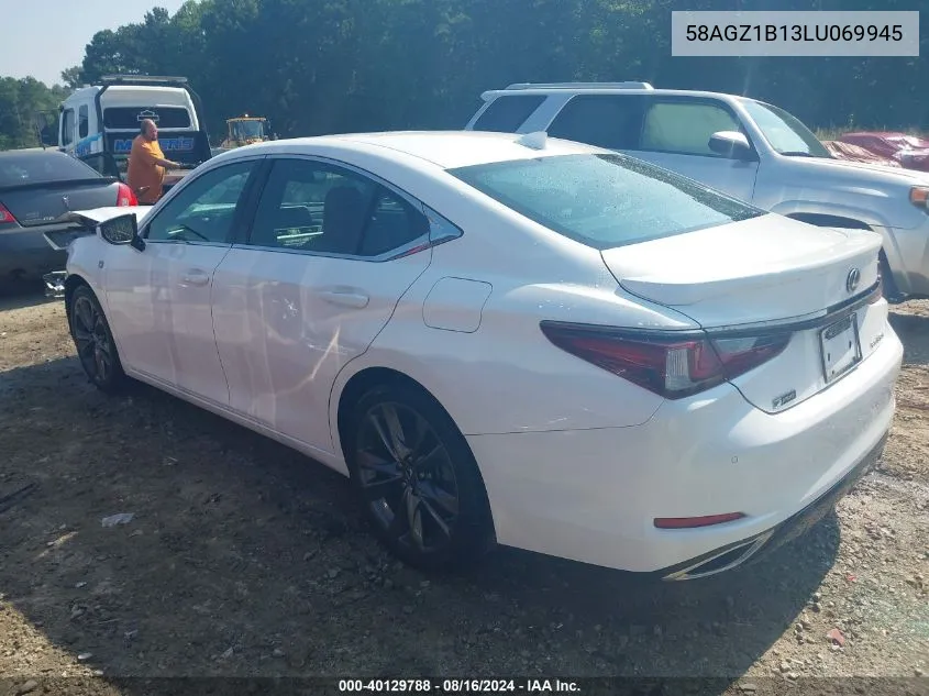 2020 Lexus Es 350 F Sport VIN: 58AGZ1B13LU069945 Lot: 40129788