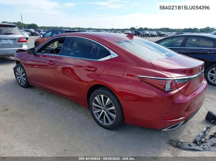 2020 Lexus Es 350 VIN: 58ADZ1B15LU054396 Lot: 40194534