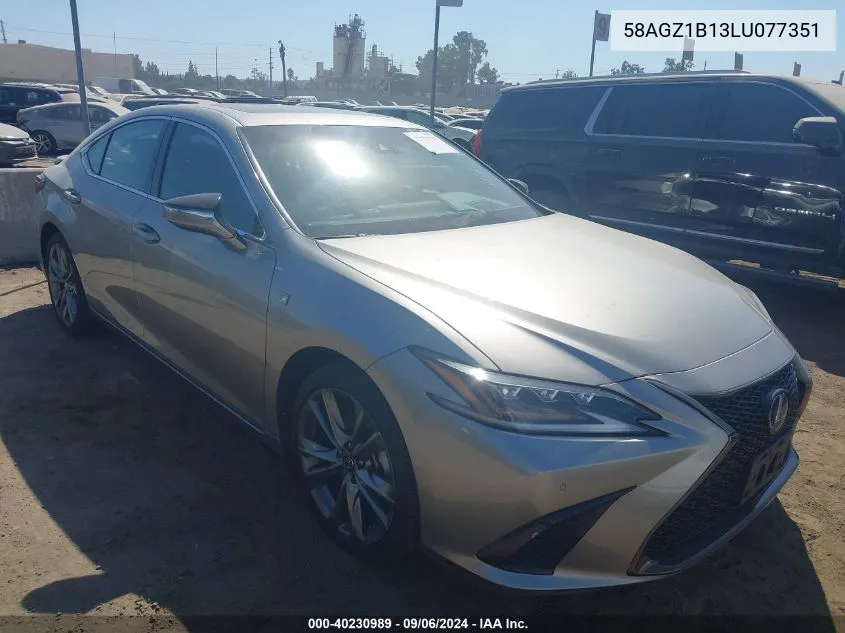 2020 Lexus Es 350 F Sport VIN: 58AGZ1B13LU077351 Lot: 40230989