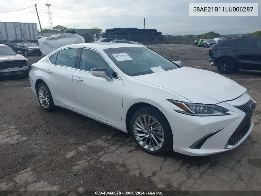 2020 Lexus Es 300H Luxury VIN: 58AE21B11LU006287 Lot: 40466678