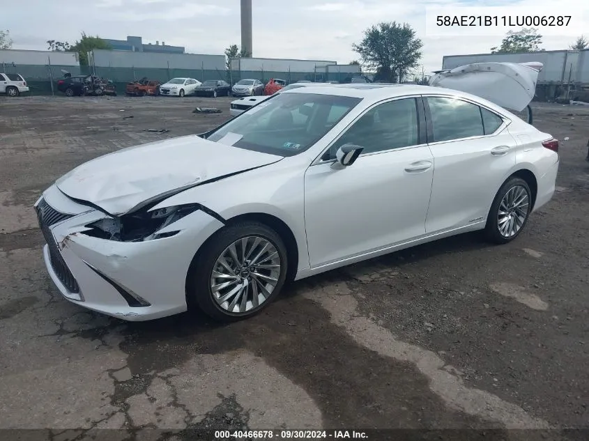 2020 Lexus Es 300H Luxury VIN: 58AE21B11LU006287 Lot: 40466678