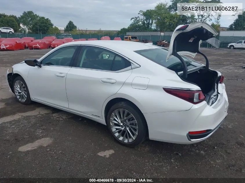 58AE21B11LU006287 2020 Lexus Es 300H Luxury