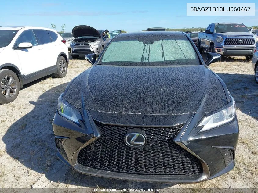 2020 Lexus Es 350 F Sport VIN: 58AGZ1B13LU060467 Lot: 40489006