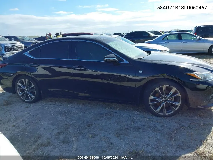 2020 Lexus Es 350 F Sport VIN: 58AGZ1B13LU060467 Lot: 40489006