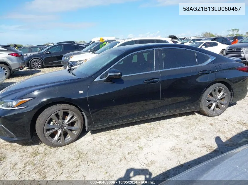 2020 Lexus Es 350 F Sport VIN: 58AGZ1B13LU060467 Lot: 40489006