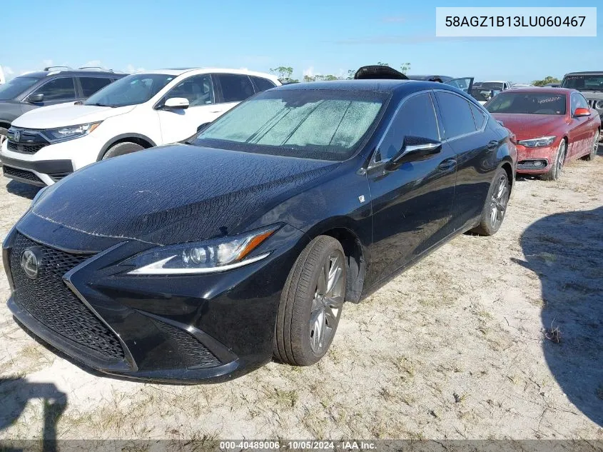 2020 Lexus Es 350 F Sport VIN: 58AGZ1B13LU060467 Lot: 40489006