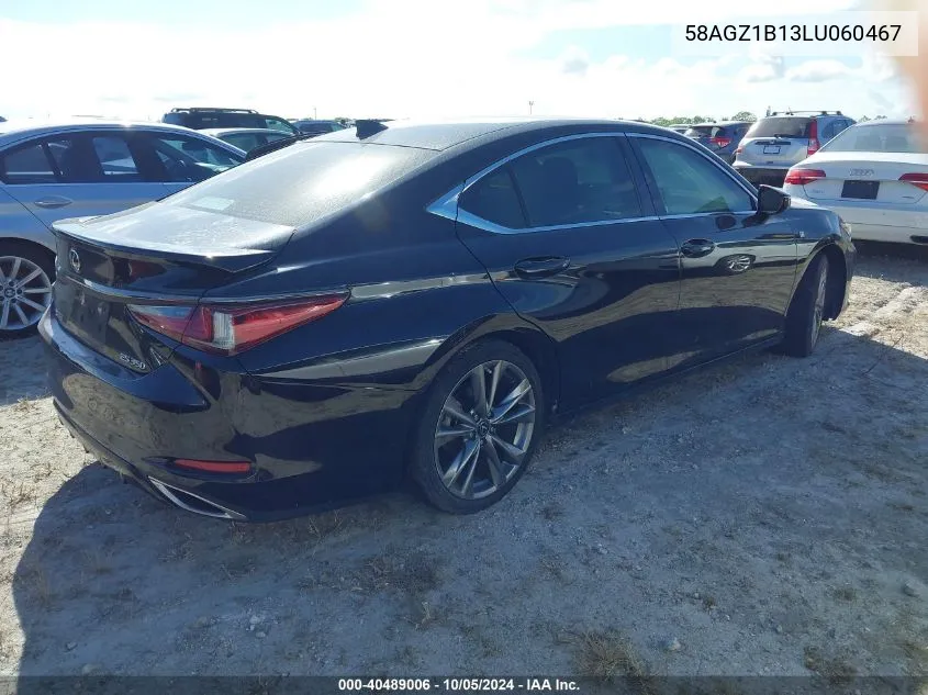 2020 Lexus Es 350 F Sport VIN: 58AGZ1B13LU060467 Lot: 40489006