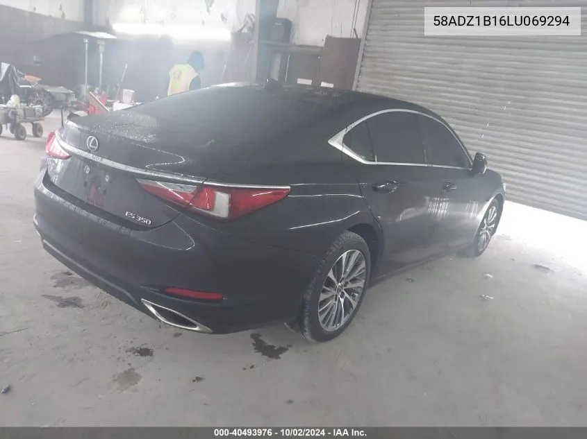 2020 Lexus Es 350 VIN: 58ADZ1B16LU069294 Lot: 40493976