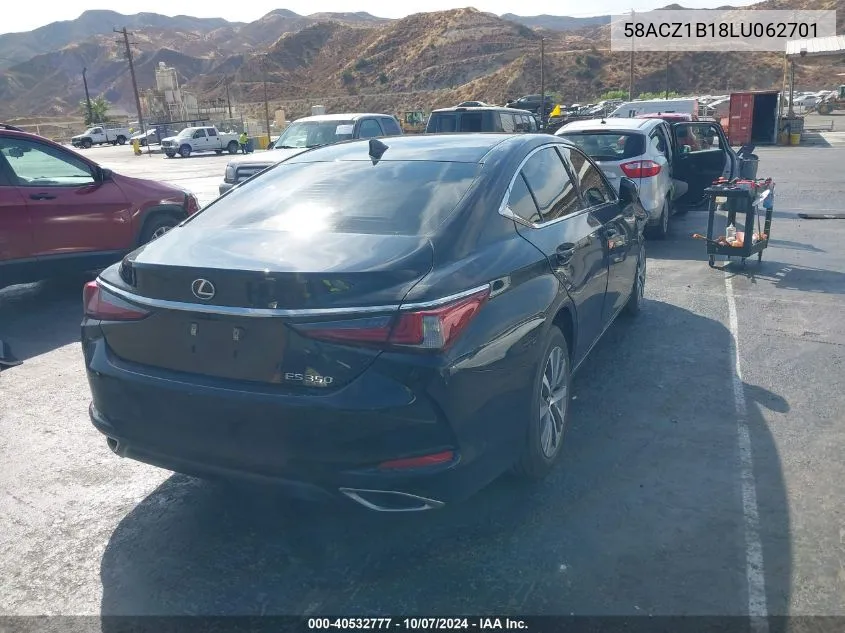 2020 Lexus Es 350 VIN: 58ACZ1B18LU062701 Lot: 40532777