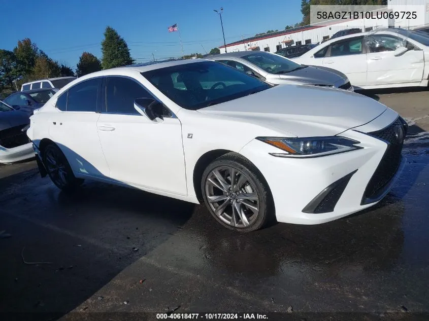 2020 Lexus Es 350 F Sport VIN: 58AGZ1B10LU069725 Lot: 40618477