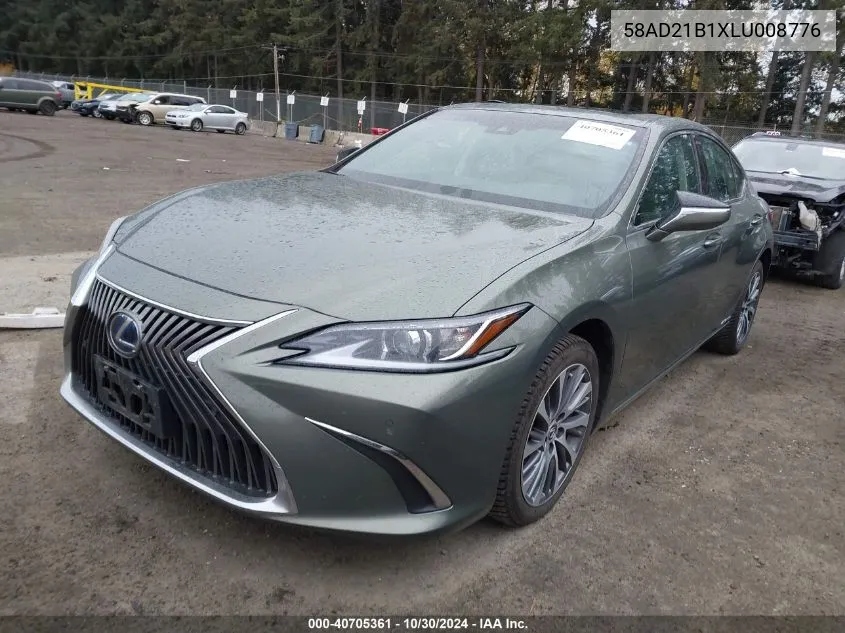 2020 Lexus Es 300H VIN: 58AD21B1XLU008776 Lot: 40705361