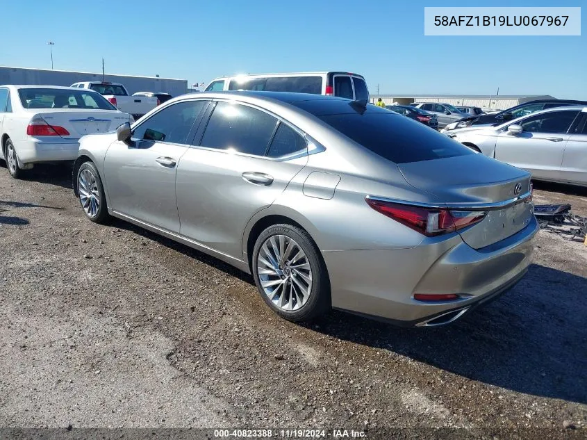 2020 Lexus Es 350 Ultra Luxury VIN: 58AFZ1B19LU067967 Lot: 40823388