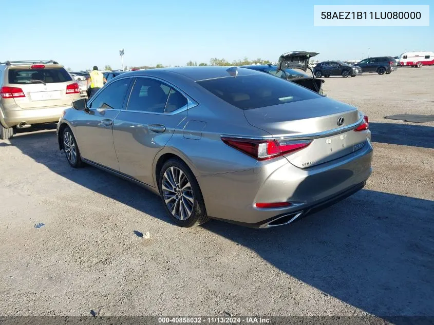 2020 Lexus Es 350 Luxury VIN: 58AEZ1B11LU080000 Lot: 40858032